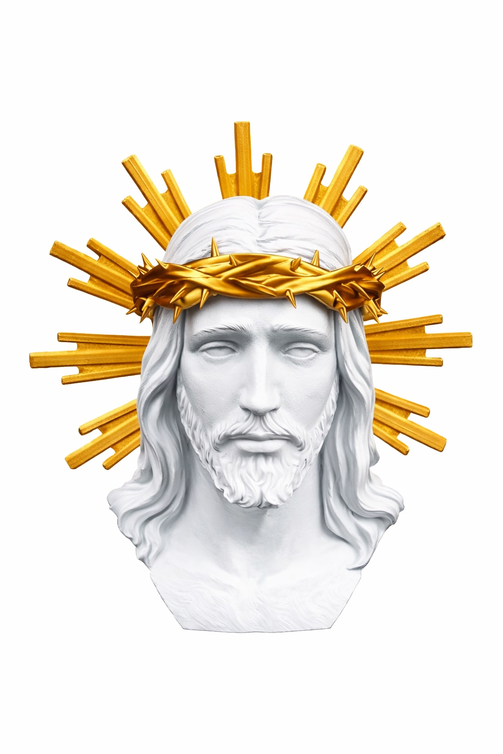 Páscoa - Jesus com elementos em dourado