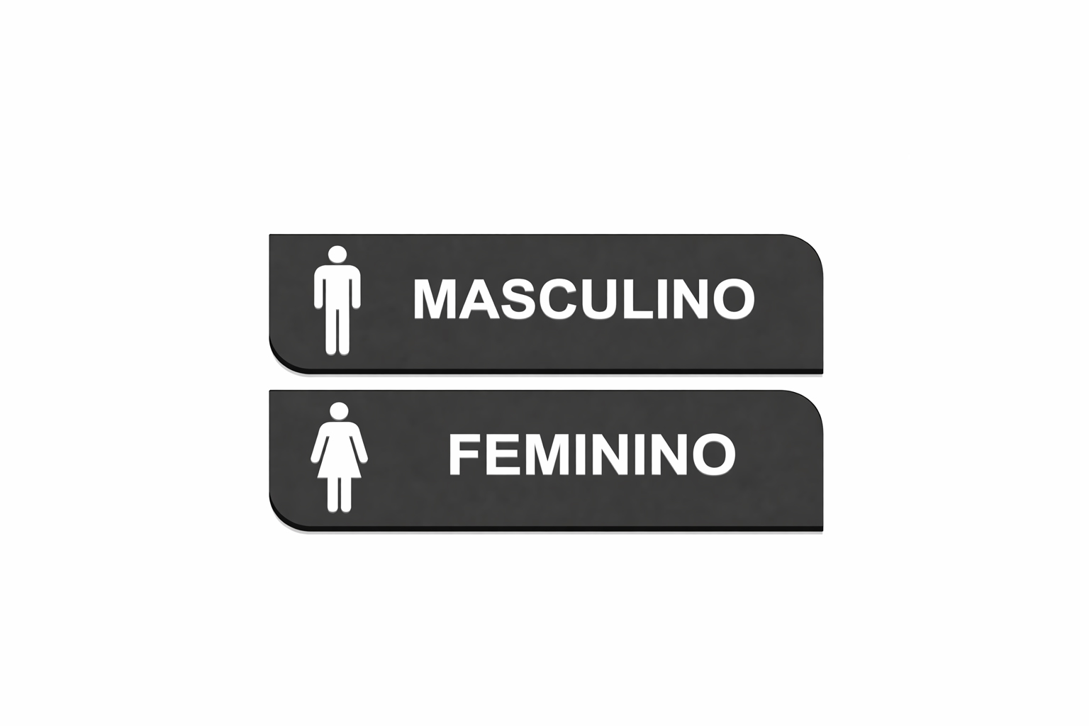 Kit 2 Placas Wc Masculino Feminino