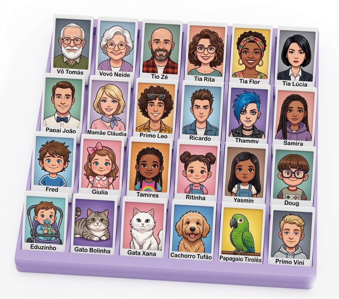 Jogo Adivinhe Quem eu Sou?! MInha Família